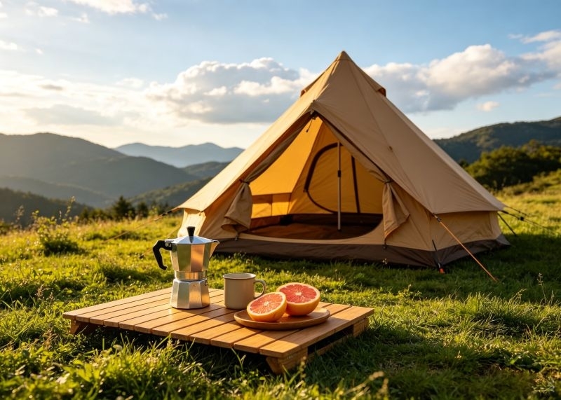 Lightweight Sun Shades Designed for Summer Wilderness Camping